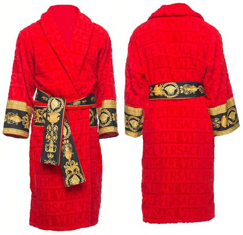 red versace robe|versace robes price.